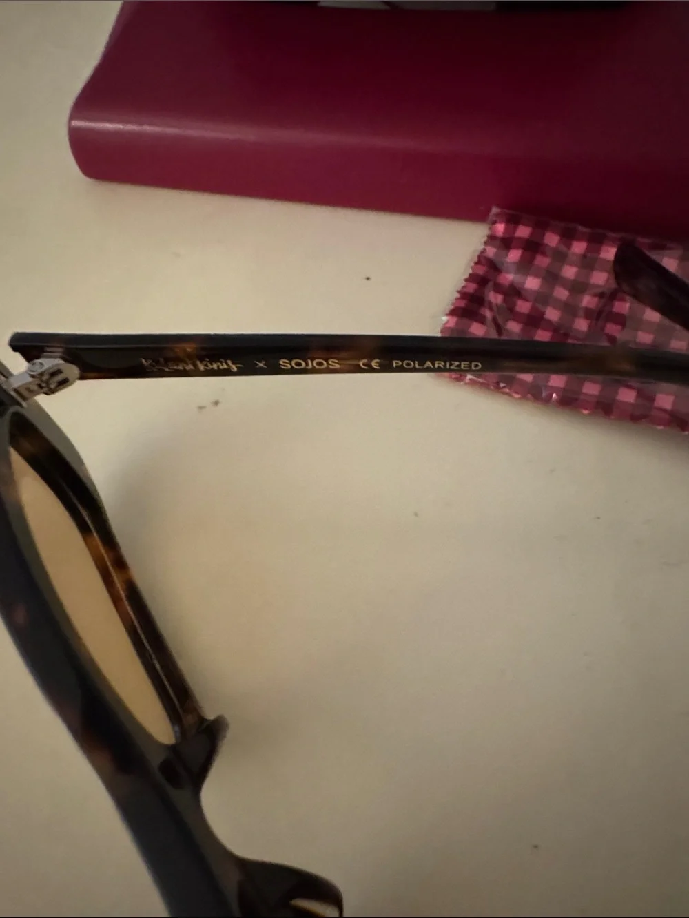 Kulani Kinis Rectangular Tortoise Shell Sunglasses with Brown Lenses